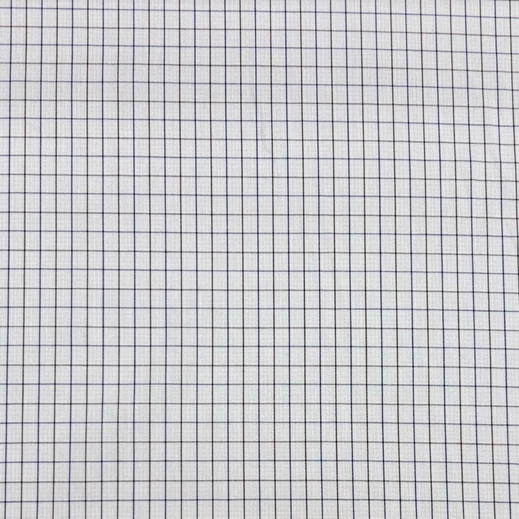 Maroon and Blue Checkered Cotton Shirting Fabric
