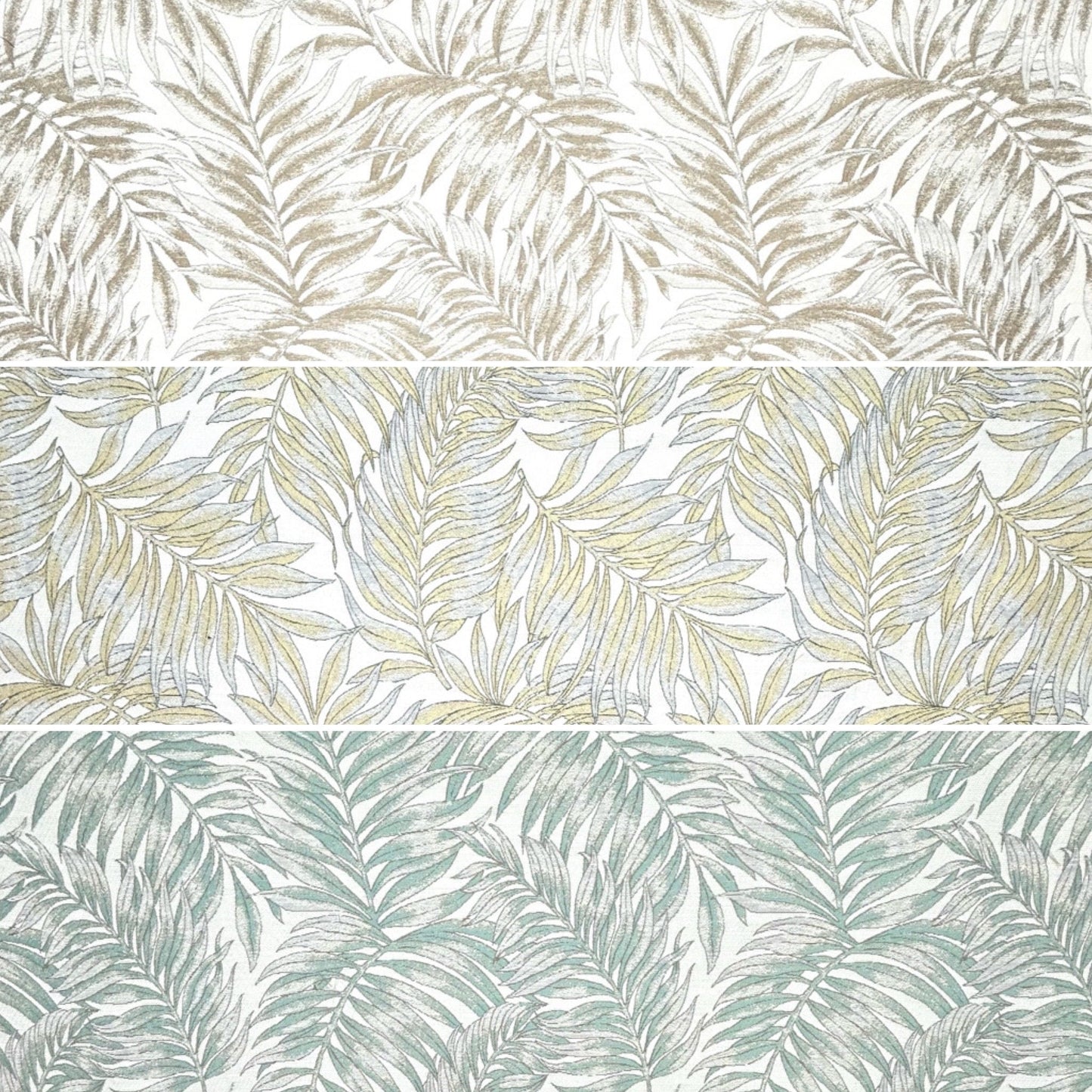Metallic Leaves Furnishing Fabric