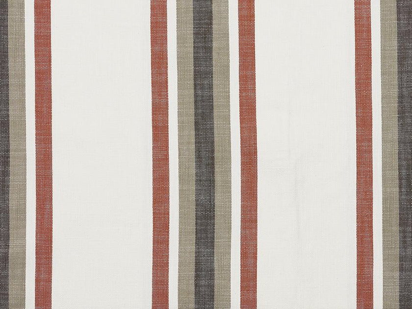 Java Stripe Fabric 140cm - Olive/Rust