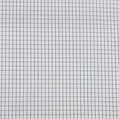 Maroon and Blue Checkered Cotton Shirting Fabric