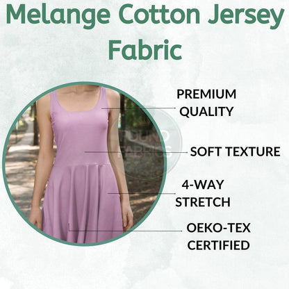 Melange Cotton Jersey Fabric