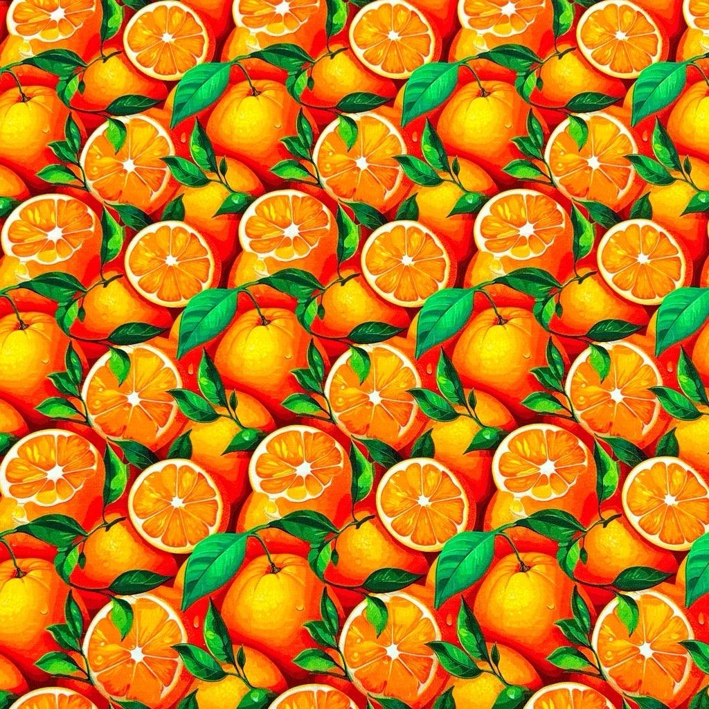 Oranges Bamboo Jersey Fabric