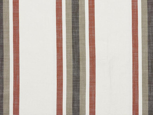 Java Stripe Fabric 140cm - Olive/Rust